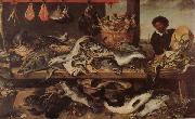 Frans Snyders Fish Stall Sweden oil painting artist
